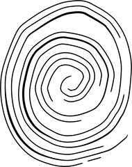 Fingerprint illustration, abstract spiral background