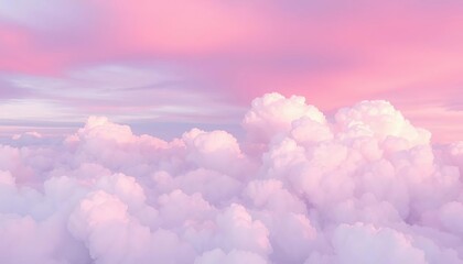 Dreamy ombre watercolor cloudscape in pink, purple, and blue tones , visual, sky