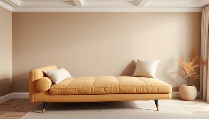 Cozy and stylish Scandinavian, minimalist aesthetic interior. Generative ai