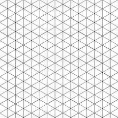 Minimal Black and White Triangular Geometric Mesh Pattern with Seamless Lines and Symmetric Abstract Structure for Modern Background Design