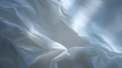 Obraz premium Abstract White Fabric Drape With Soft Light