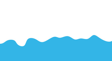 Dripping milk flows down. Drop and splashing cream or yogurt. Packaging with abstract printing for dairy products