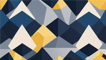 Seamless geometric triangle pattern with a checkered vintage mosaic design