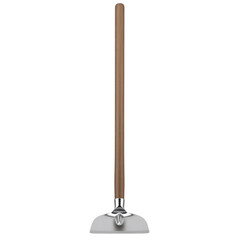 Pizza peel with wood handle and metal blade