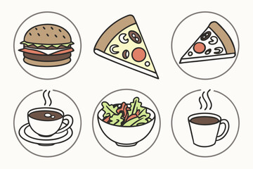 vector set of easter eggs