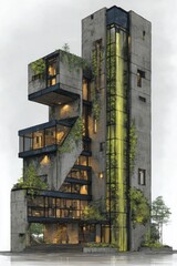 Innovative solar-powered vertical elevator technology for sustainable living in urban environments harnessing renewable energy solutions