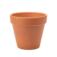 Empty terracotta plant pot