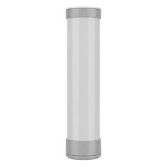 Modern white and grey cylindrical object