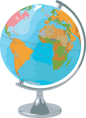 globe on a white background