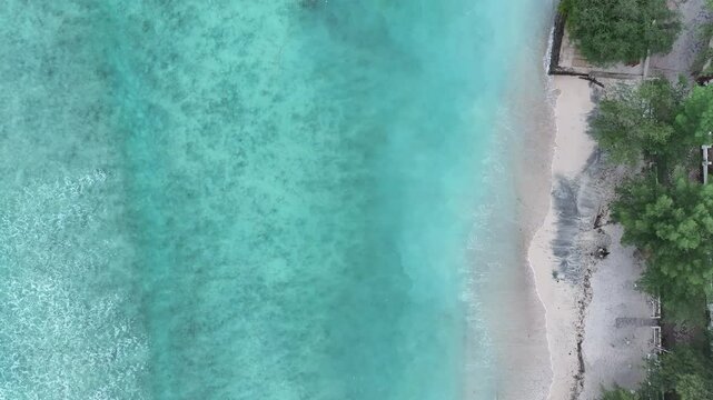 Aerial views of Gili Trawangan - Lombok, Indonesia