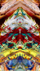 Abstract art background . Hand painting artwork on canvas .