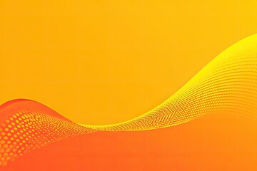 Abstract Orange Yellow Gradient Wave Design