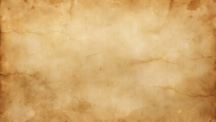 Obraz premium Aged Vintage Paper Texture with Warm Stains and Antique Brown Tones