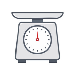 kitchen scales isolated on white background