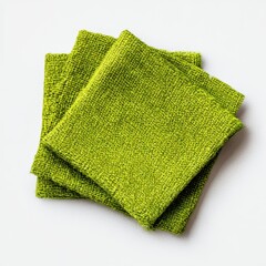ecofriendly cleaning cloth made from recycled fabric symbolizing waste reduction in cleaning isolated