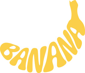 Obraz premium Banana Typography