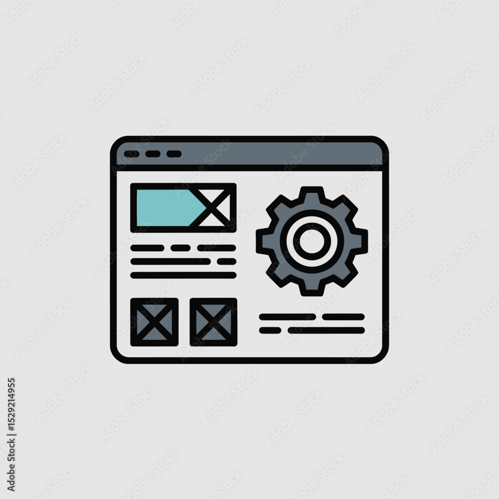 Poster website development settings configuration interface design