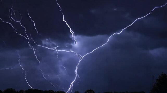 Lightning Discharge and Bright Light Effects in Thunderclouds During Bad Weather