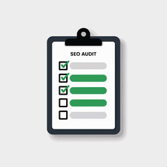 Checklist clipboard seo audit report website optimization