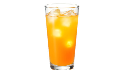 Orange Juice in Glass PNG – Fresh Citrus Drink Isolated on Transparent Background
