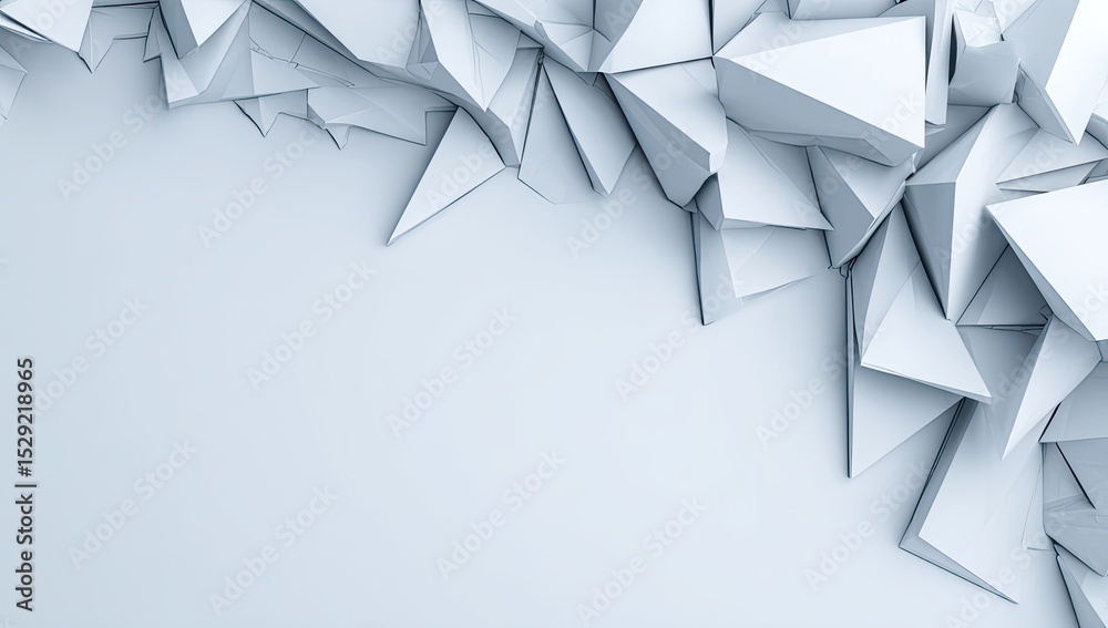 Fototapete abstract geometric triangular pattern on light background