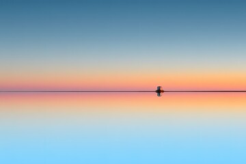 Peaceful Sunrise Reflection On Calm Water