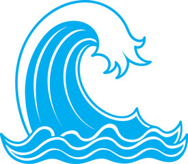 vector illustration of a wave