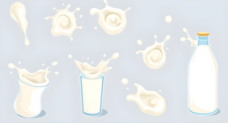 Milk splash vector, Splash of milk, Milk splash illustration, White liquid splash, Creamy milk splash, Dairy splash vector, Realistic milk splash, Milk swirl vector, Milk wave splash, Pouring milk spl