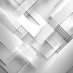 Abstract Geometric Shapes Gray White Background Design