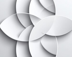 Abstract Geometric Pattern With White And Grey Circles
