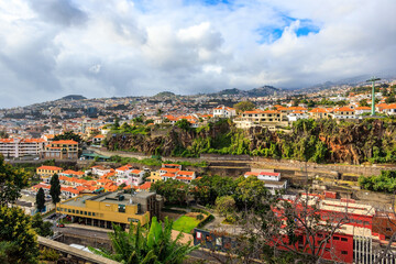 Typical achitecture on the Monte Mountain in Funchal, Madeira, Portugal	
