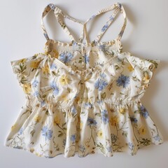 Floral summer blouse top