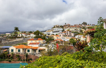 Typical achitecture on the Monte Mountain in Funchal, Madeira, Portugal