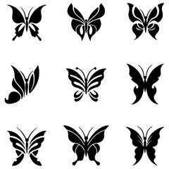 Stylish lepidoptera collection for modern and elegant butterfly vector art