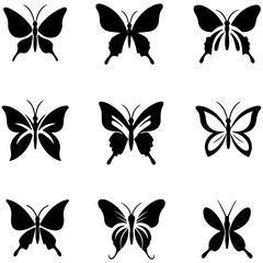 Ornate and Decorative Butterfly Illustrations with Elegant Victorian Style Vectors