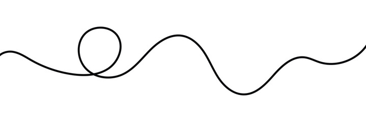 Wavy line with flowing curves. Abstract black lines wave curve motion. Thin line wavy abstract background. 