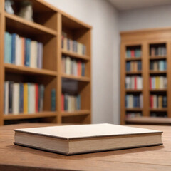 Vintage library with shelves full of old books and literature &mdash; symbolizing knowledge, education, reading, and the wisdom of learning.