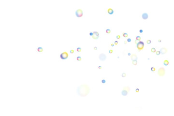 Multicolor Shiny Bubbles with Transparent Effect and Rainbow Tint for Airy, Dreamy, or Playful Visual Design
