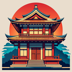 a traditional Japanese house 