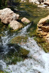 Idyllic natural area in the interior of the Region of Murcia, the Salto del Usero in Bullas