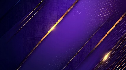 Elegant purple background with luxurious golden line shapes and soft gradient design for premium digital wallpapers, sophisticated branding projects, and stylish graphic design templates