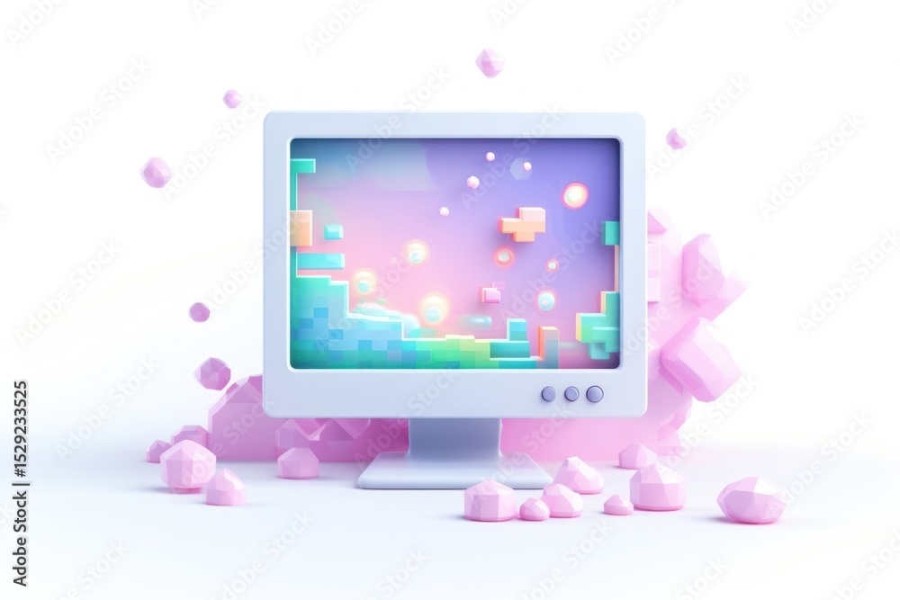 Canvas Prints computer screen toy electronics.