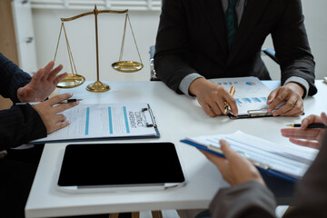 legal and corporate consultation concept focusing on law, advice, and business agreements.
