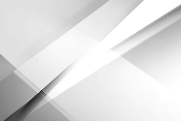 Abstract Geometric Design With Grey And White Shapes