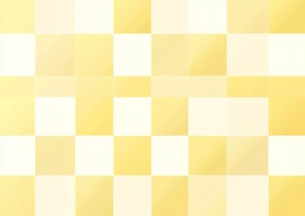 Abstract Geometric Pattern Soft Pastel Yellow And White Squares