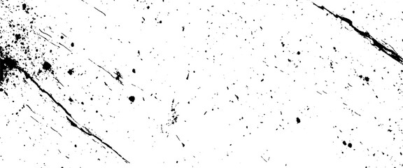 Vector modern black grunge paint splatter background.