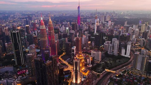 Kuala Lumpur, City View with Twin Tower and Merdeka 118