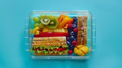 fresh vegetables in a box