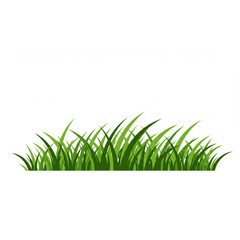 Fototapeta premium Lush Green Grass Blades Design Element Perfect for Nature Logos Branding and Spring Themes