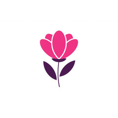 Elegant pink flower design perfect for branding projects logos and feminine aesthetic websites needing a simple floral icon